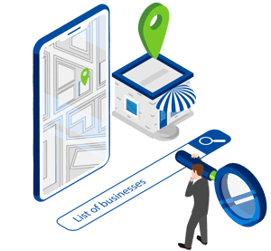 List of businesses search