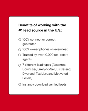 benefits of working with number 1 lead source